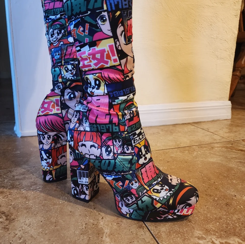 Anime Boots thigh-high size 8 - Picture 5 of 8